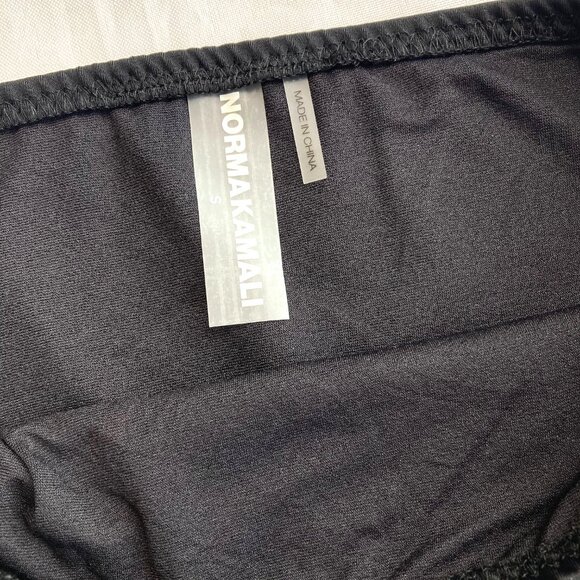 Norma Kamali Underwire Bikini Swim Bottom Small S Black NWT - Picture 5 of 7